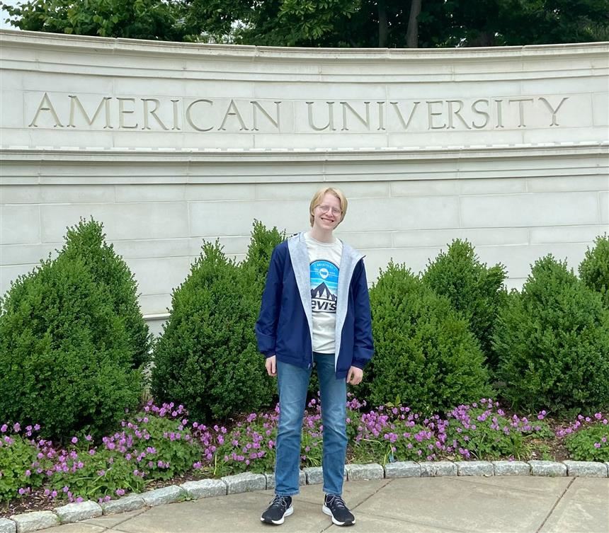 Thomas Gaita outside American University; property of Thomas Gaita